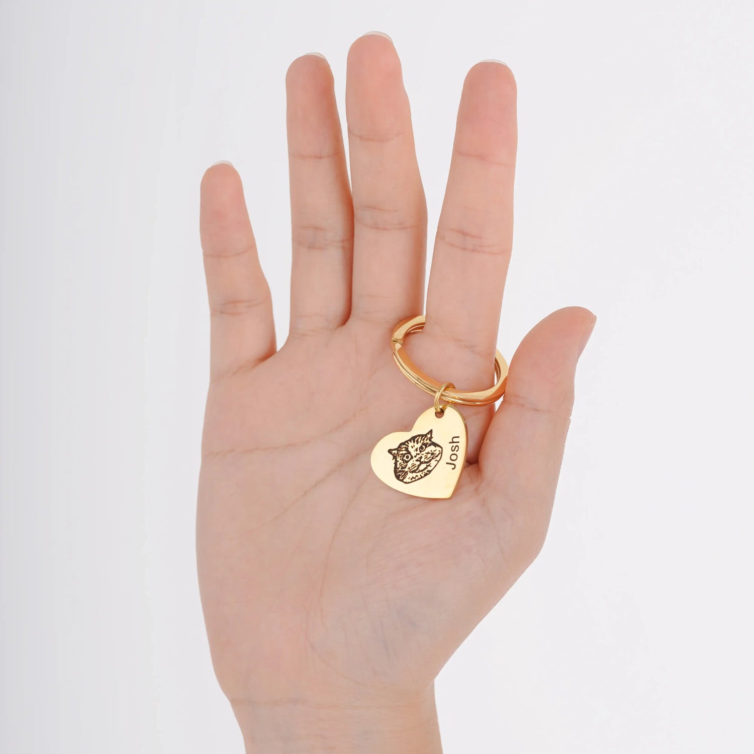 Pet Heart Keychain