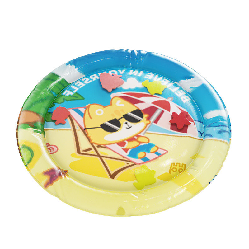 Water-Filled Pet Cooling Mat with Built-in Toys
