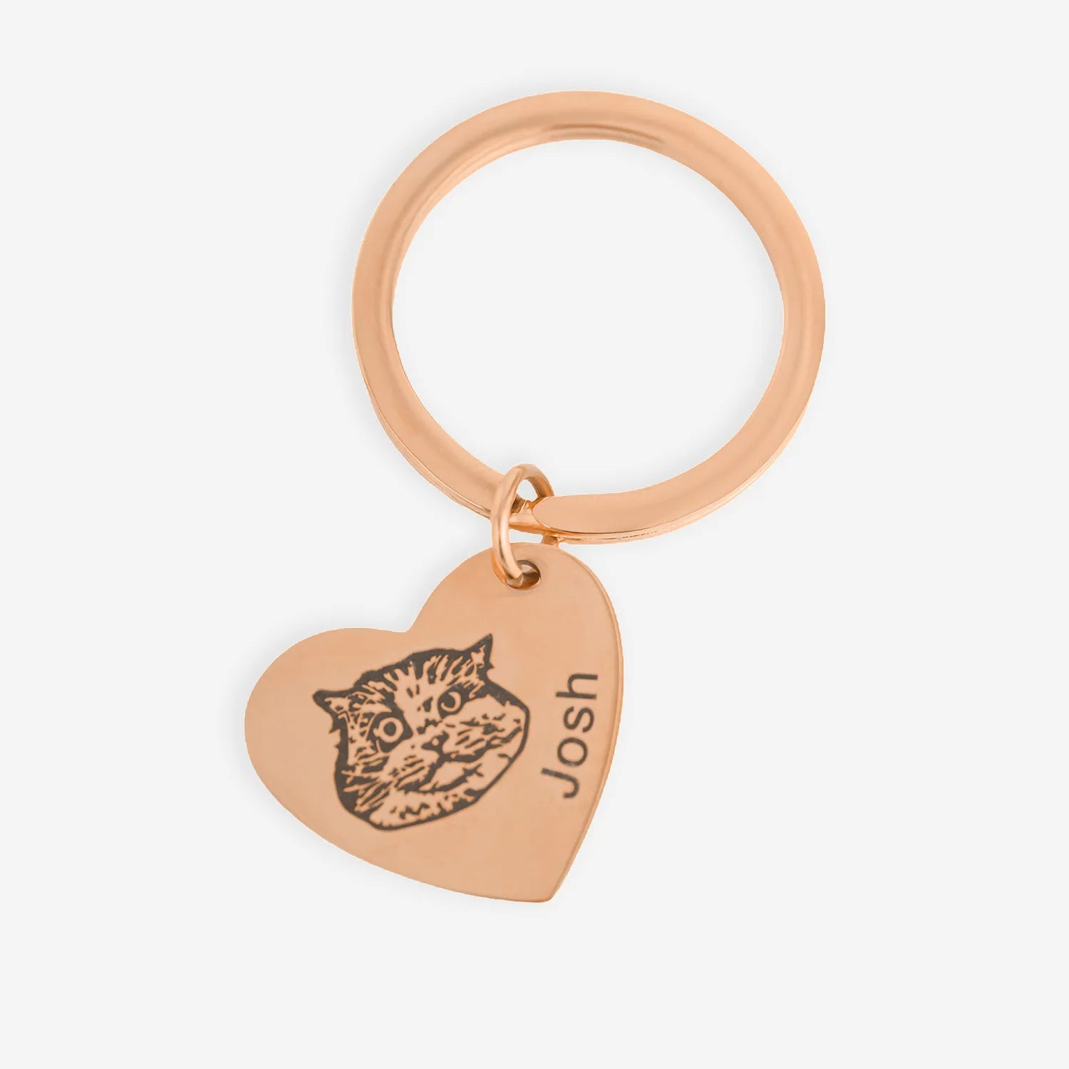 Porte-clés cœur pour animaux de compagnie