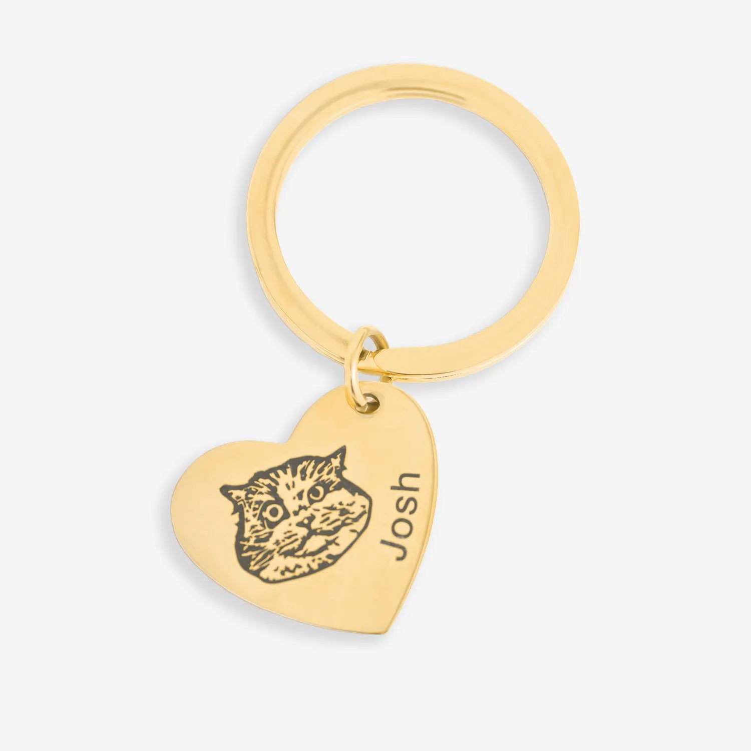 Porte-clés cœur pour animaux de compagnie