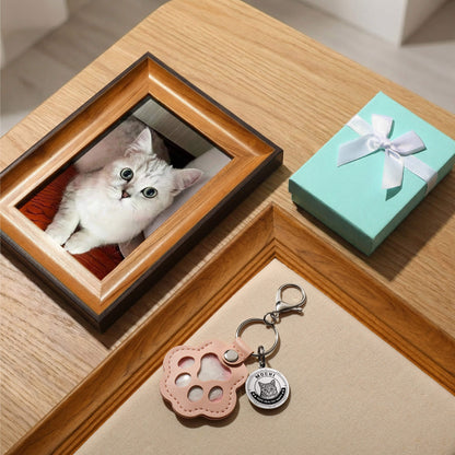 Custom Pet Portrait Hair Keepsake Keychain