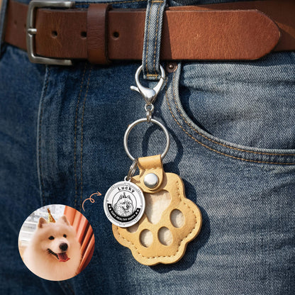 Custom Pet Portrait Hair Keepsake Keychain