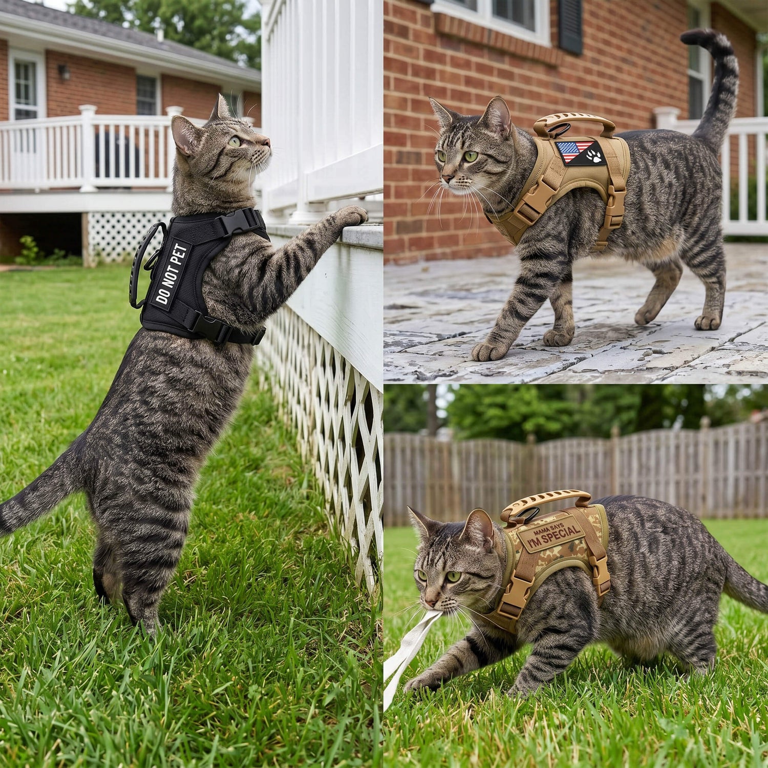Escape-Proof Tactical Cat Harness and Leash Set