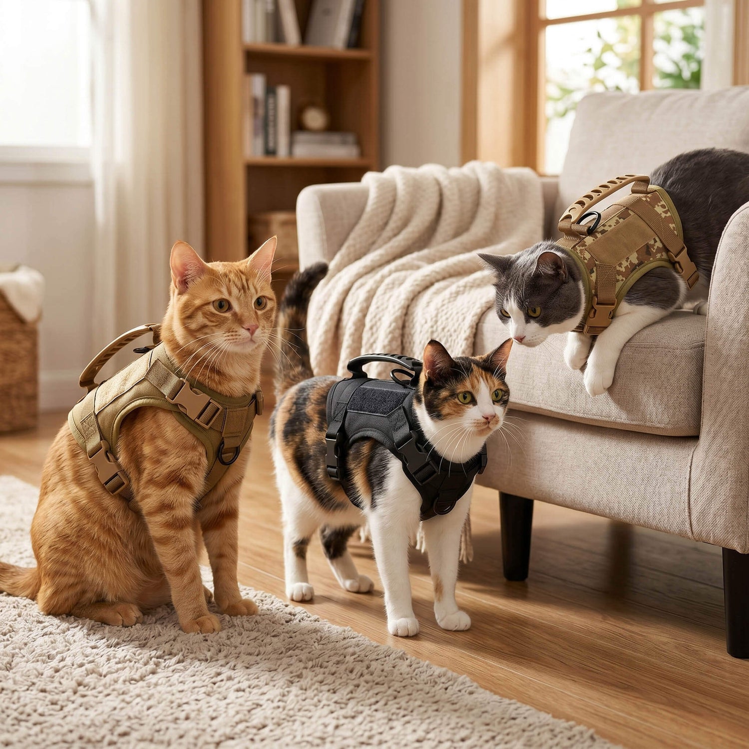 Escape-Proof Tactical Cat Harness and Leash Set