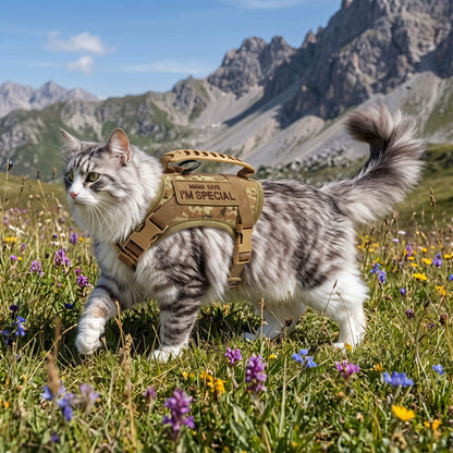 Escape-Proof Tactical Cat Harness and Leash Set
