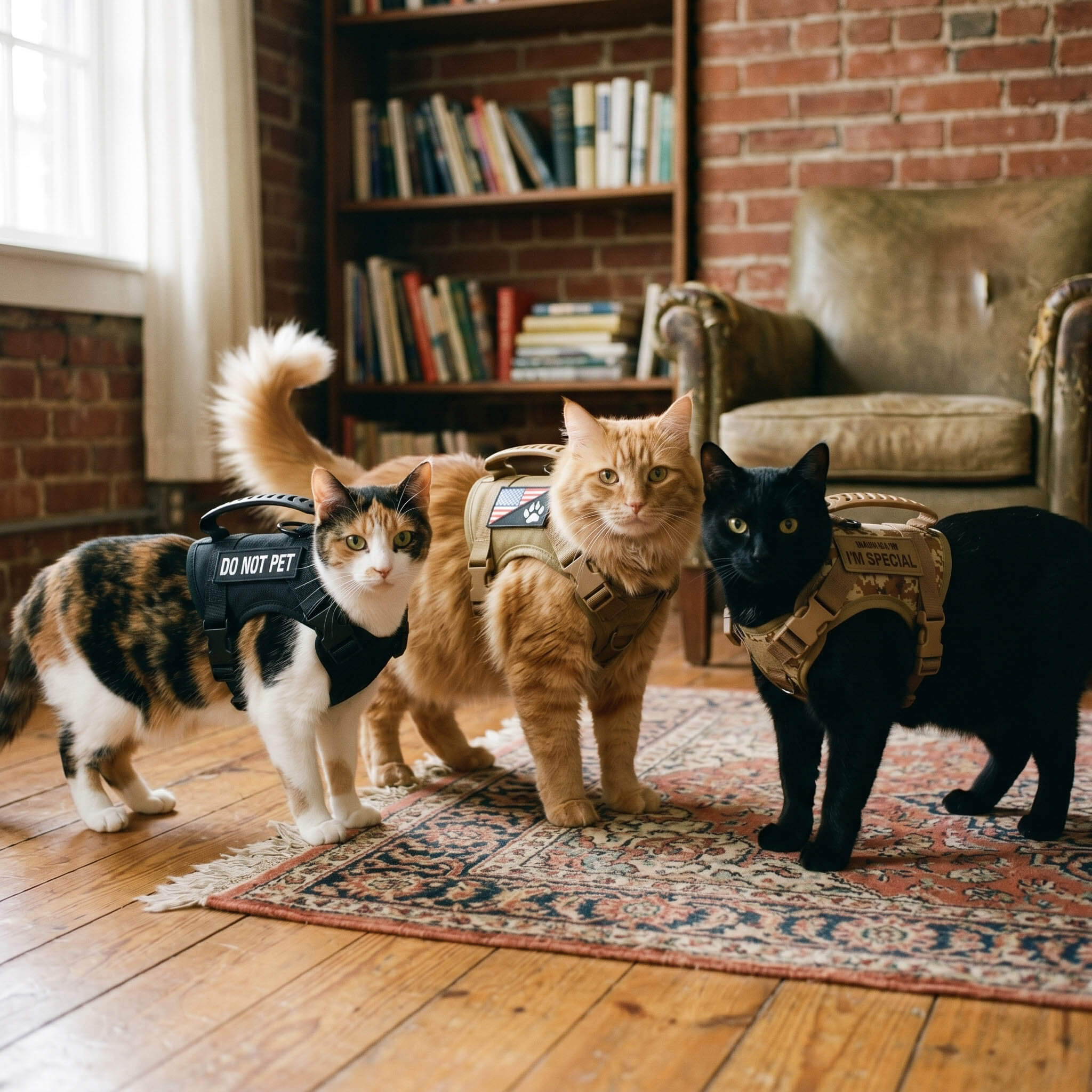 Escape-Proof Tactical Cat Harness and Leash Set