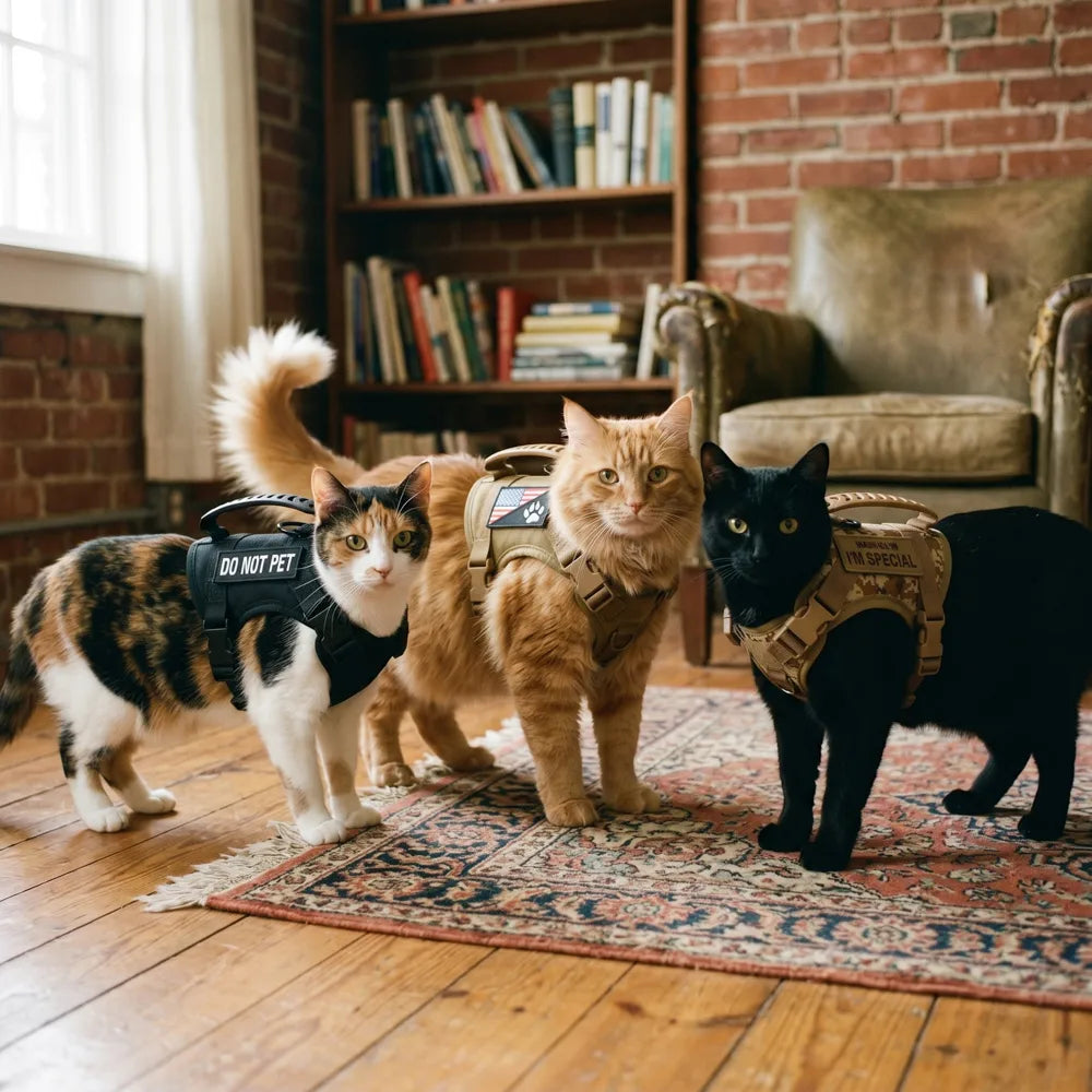 Escape-Proof Tactical Cat Harness and Leash Set