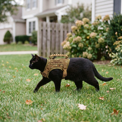 Escape-Proof Tactical Cat Harness and Leash Set