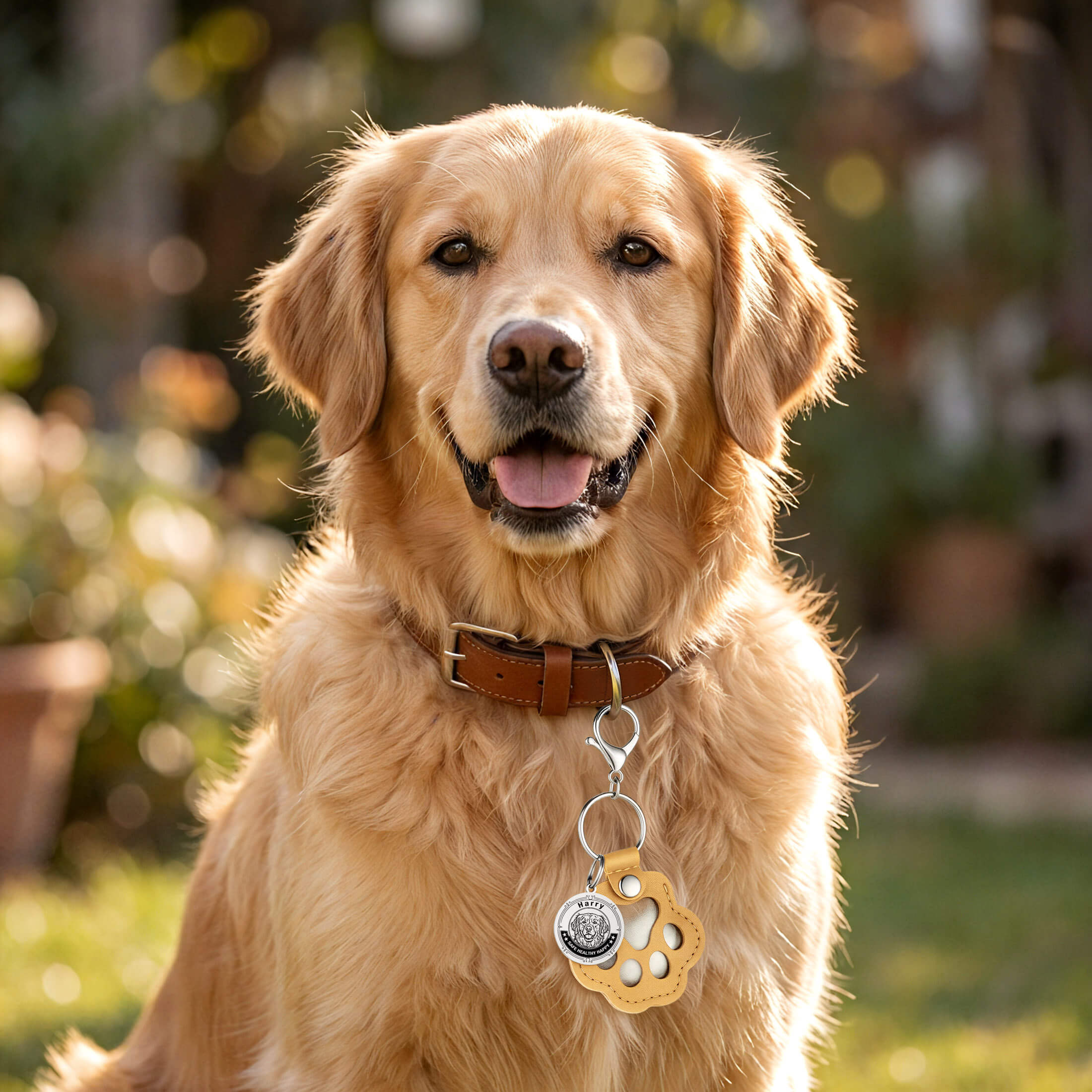 Custom Pet Portrait Hair Keepsake Keychain