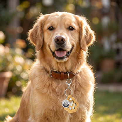 Custom Pet Portrait Hair Keepsake Keychain