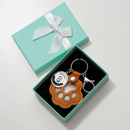 Custom Pet Portrait Hair Keepsake Keychain