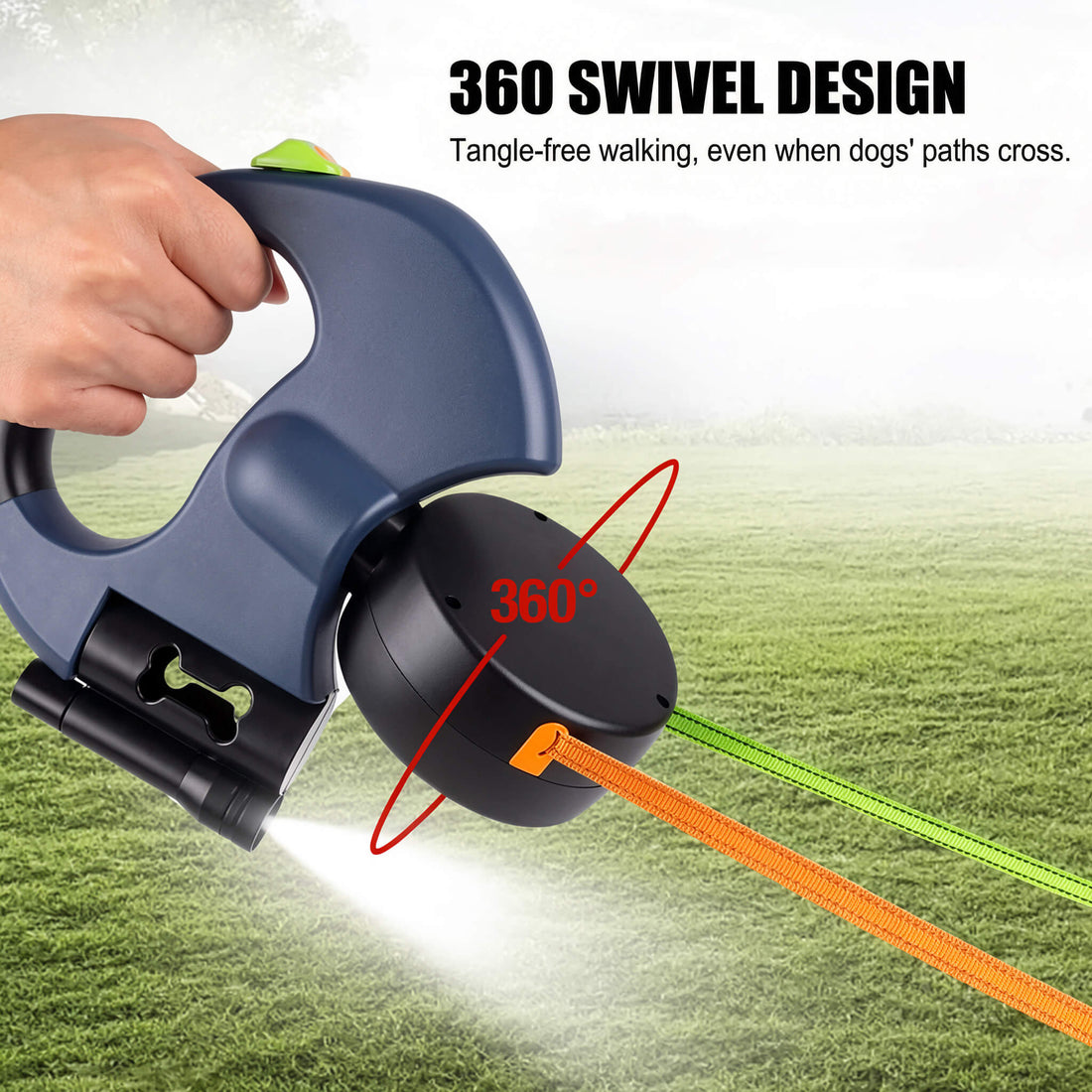 Tangle-Free Dual Dog Leash for Stress-Free Walks