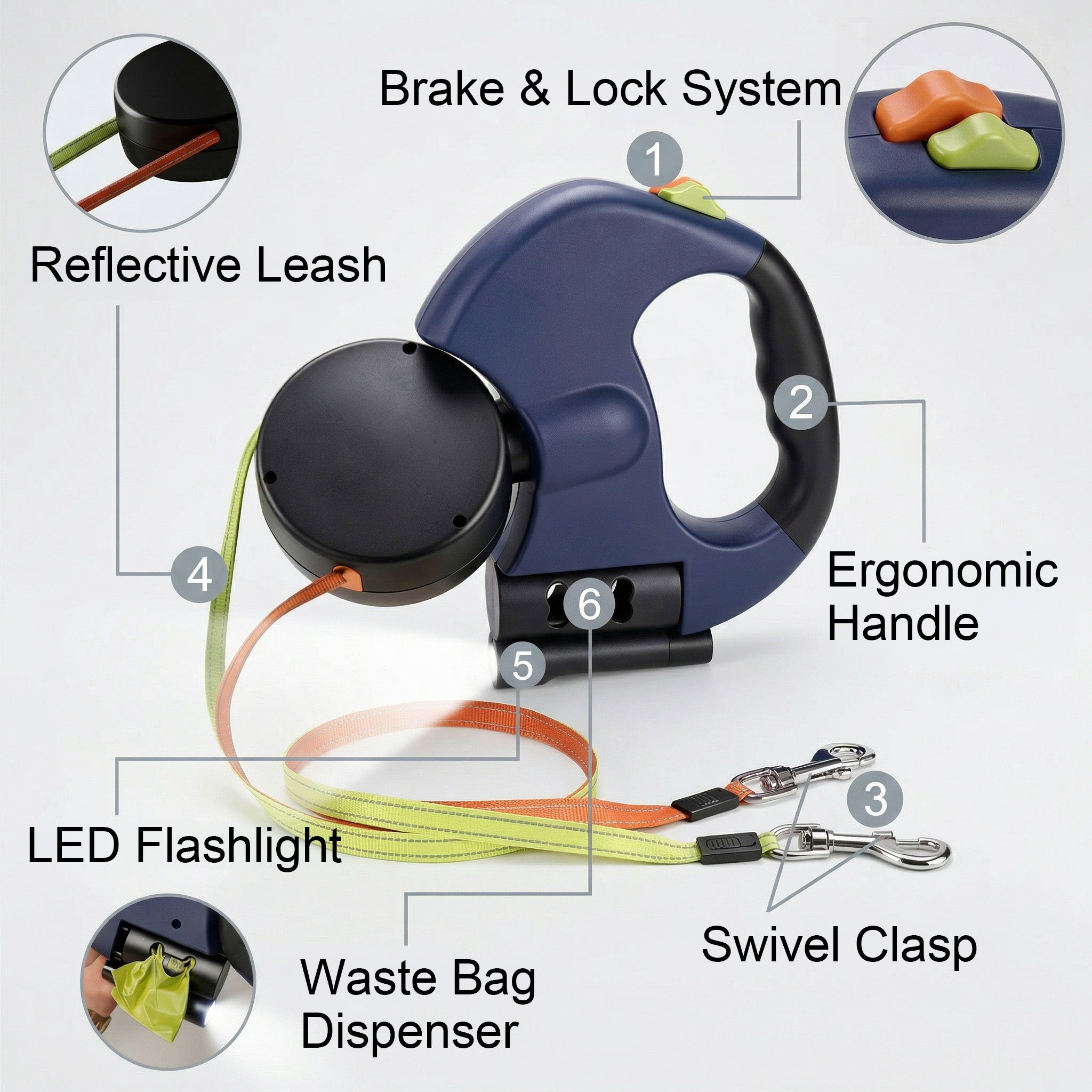 Tangle-Free Dual Dog Leash for Stress-Free Walks